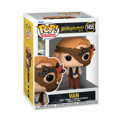Funko Pop! Yellowjackets Van de vinil dentro da caixa amarela e branca