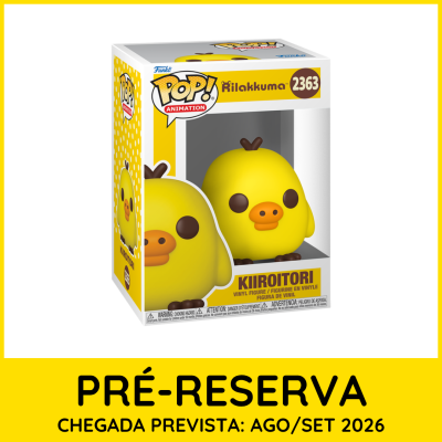 Figura de vinil Funko Pop! Kiiroitori na caixa com fundo branco e amarelo