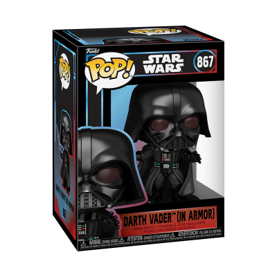 Figura Funko Pop! Darth Vader (In Armor) da Star Wars na caixa