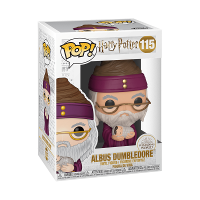 Figura POP! vinil Albus Dumbledore Harry Potter na caixa