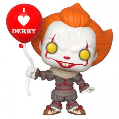 Boneco colecionável Pennywise com balão vermelho I ❤️ DERRY