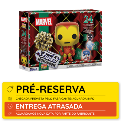 Caixa de calendário de advento Funko Marvel com 24 peças