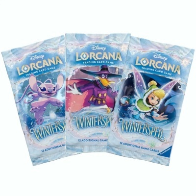 Pacotes de cartas Disney Lorcana Winterspeil para jogo de cartas colecionáveis