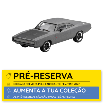 Modelo de carro clássico cinzento miniatura com etiquetas de pré-reserva em fundo branco