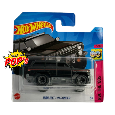 Miniatura de carro 1988 Jeep Wagoneer na embalagem Hot Wheels