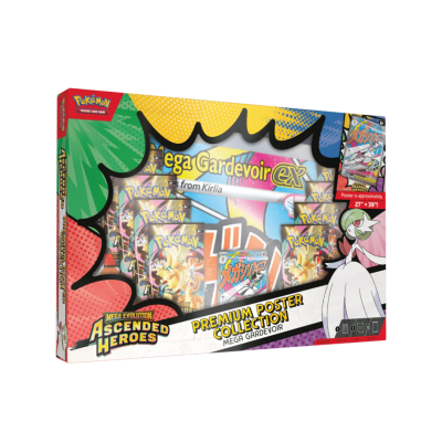 Caixa Premium Poster Collection Mega Gardevoir do jogo Pokémon