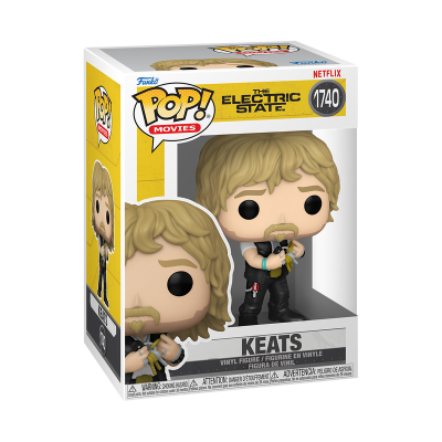 Figura Funko Pop! Keats da série The Electric State embalada em caixa colorida