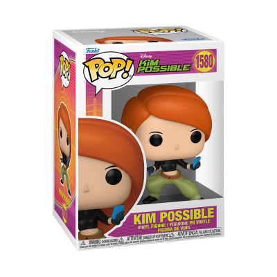 Figura Funko Pop de vinil da personagem Kim Possible em caixa colorida