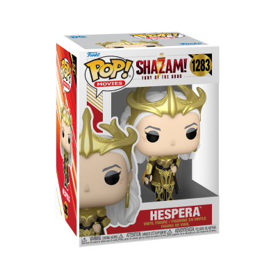 Funko Pop! Hespera em caixa de embalagem com design de filme Shazam