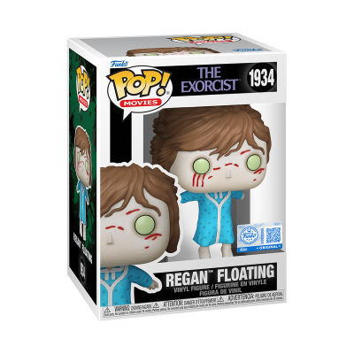 Figura Funko Pop Regan Floatin de The Exorcist na caixa