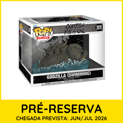 Figura Vinil Godzilla Swimming Funko Pop Deluxe em caixa