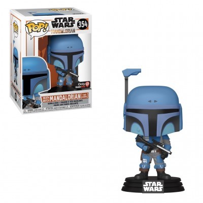 Figura Funko Pop! Mandalorian Star Wars número 354 em caixa