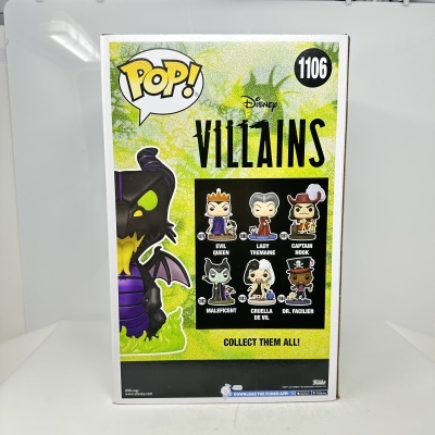 Caixa Funko Pop! Disney Villains número 1106 com seis personagens colecionáveis