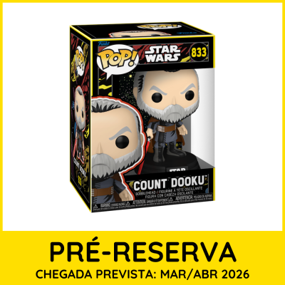 Caixa da figura Funko Pop! Count Dooku Star Wars 833