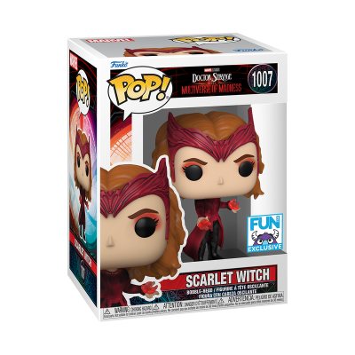 Figura POP Scarlet Witch Marvel Doctor Strange na caixa original
