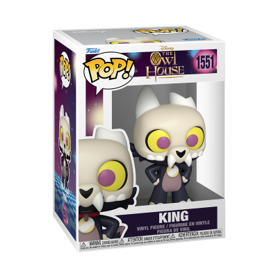 Figura Funko Pop King de The Owl House em embalagem