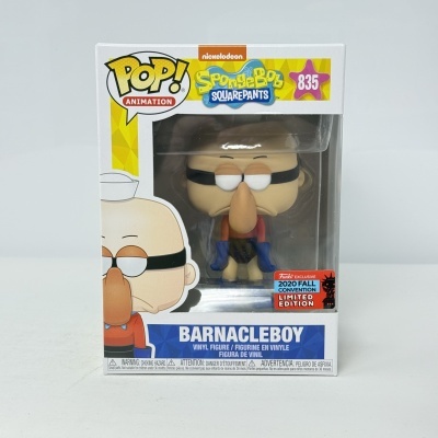 Funko Pop Barnacleboy SpongeBob SquarePants número 835 em caixa