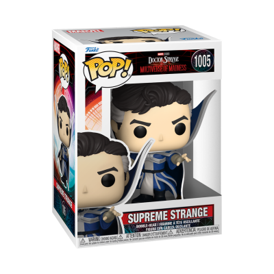 Funko Pop! Supreme Strange do Doctor Strange na embalagem