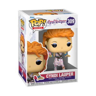 Figura Funko Pop! Rocks de Cyndi Lauper em caixa