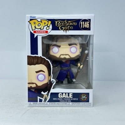 Figura de vinil Pop! Games Gale do Baldurs Gate na embalagem