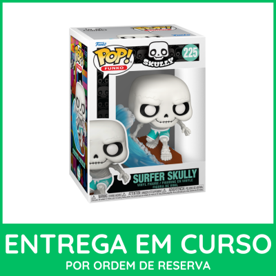 Funko Pop! Surfer Skully vinil número 225 em caixa com janela