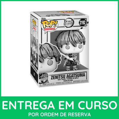 Figura Funko Pop Zenitsu Agatsuma da Demon Slayer em caixa