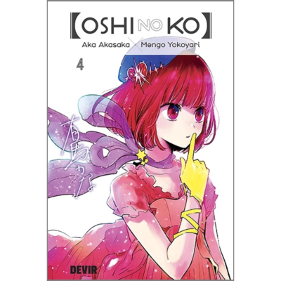Capa manga Oshi No Ko volume 4 com personagem feminina e texto
