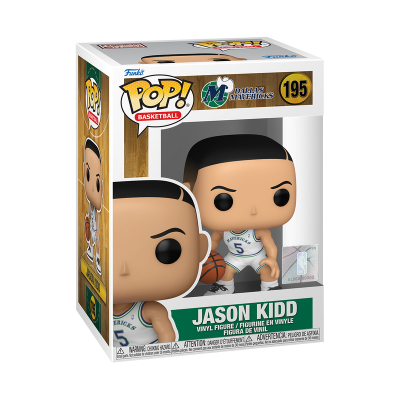 Figurine Funko Pop! Jason Kidd com uniforme de basquetebol dentro da caixa