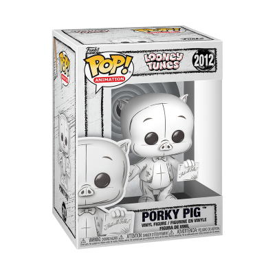 Funko Pop! figura de vinil Porky Pig dos Looney Tunes na caixa