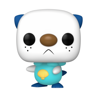 Figura colecionável Funko Pop personagem animal azul com concha amarela no peito
