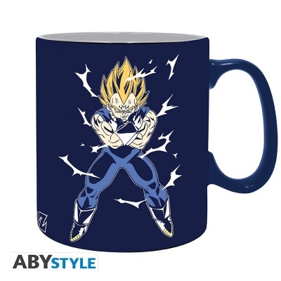 Caneca azul escuro com personagem de desenho animado amarelo e azul