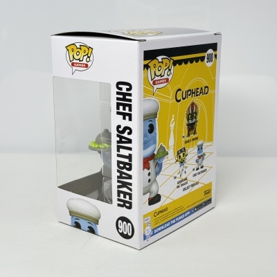 Caixa Funko Pop! Chef Saltbaker do jogo Cuphead número 900
