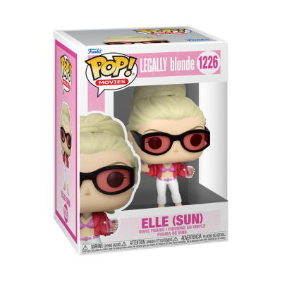 Funko Pop! Legally Blonde número 1226 Elle (Sun) com casaco rosa e óculos