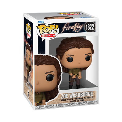 Figura Funko Pop! Zoe Washburne da série Firefly na caixa