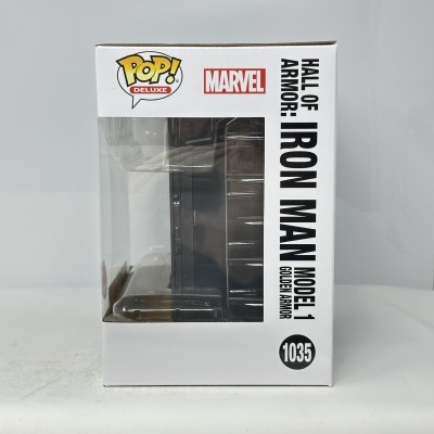 Caixa Funko Pop! Marvel Iron Man com janela de plástico
