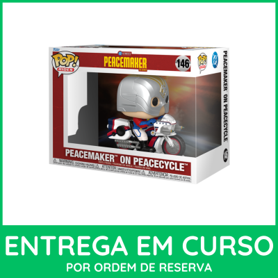 Funko POP Rides Peacemaker on Peacecycle em caixa