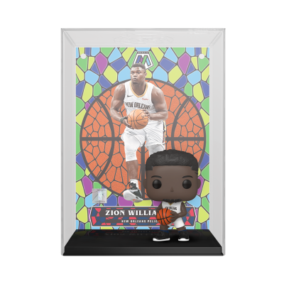 Expositor acrílico com figura Funko Pop de Zion Williamson, jogador de basquetebol dos New Orleans Pelicans