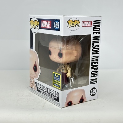 Figura Funko Pop Wade Wilson (Weapon XI) Marvel número 489 em caixa branca