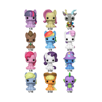 Doze bonecos colecionáveis de vinil Funko Pop da série My Little Pony