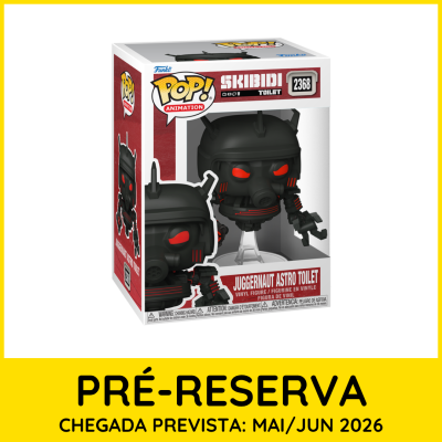Funko Pop Juggernaut Astro Toilet embalagem original vinil preto vermelho