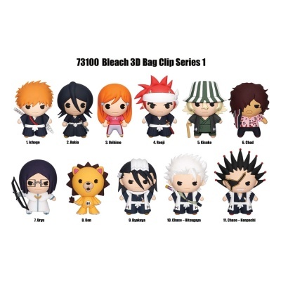 Bonecos chibi da série Bleach, clip para saco, 11 modelos diferentes.