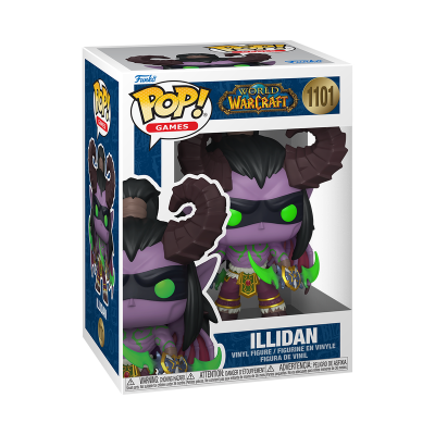 Funko Pop! de Illidan de World of Warcraft, embalagem com número 1101