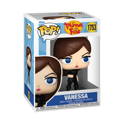 Funko Pop Vanessa de Phineas and Ferb em caixa