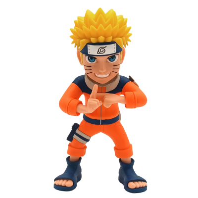 Figura de ação Naruto Uzumaki com fato laranja e cabelo amarelo