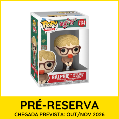 Figura de vinil Ralphie Funko Pop! com sabão na boca na caixa