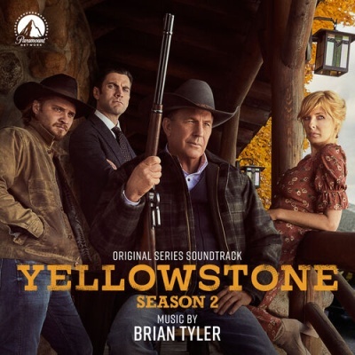Promoção da série Yellowstone temporada 2 com quatro personagens e texto destacado