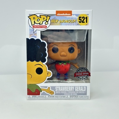 Figura Pop! Animation de Strawberry Gerald em caixa transparente com design da série Hey Arnold!