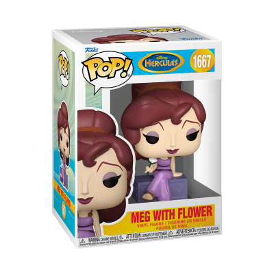Figura Funko Pop Meg with Flower da Disney Hercules na caixa