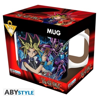 Caneca cerâmica Yu-Gi-Oh! em caixa vermelha e preta