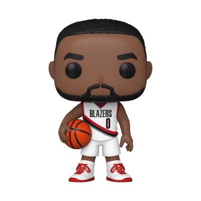 Figura Funko Pop jogador de basquetebol BLAZERS número 0 com bola